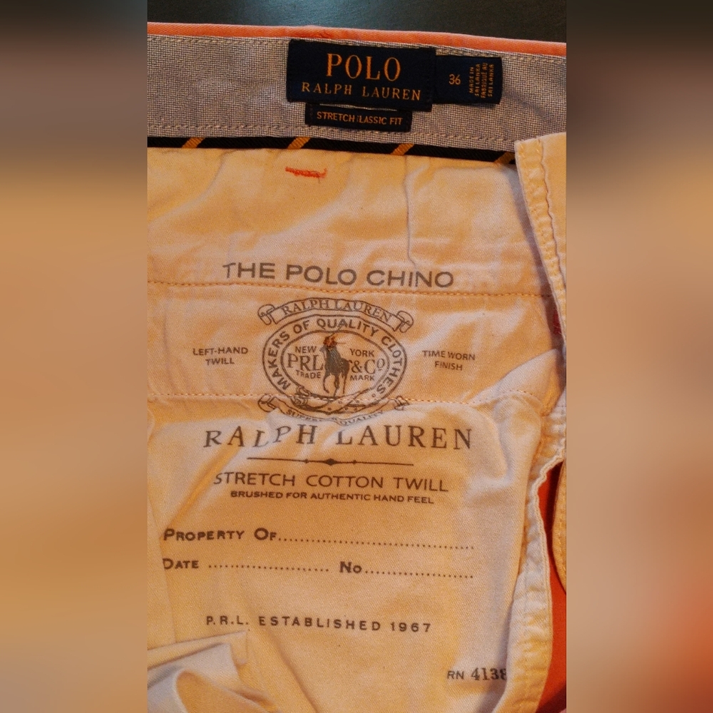 Men's Light Pink Polo  Shorts - Picture 2 of 6